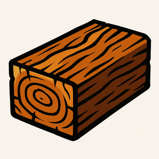 Wood.
In-Game asset.  2d.  High contrast.  No shadows
