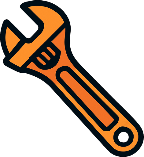 wrench.
In-Game asset.  2d.  High contrast.  No shadows