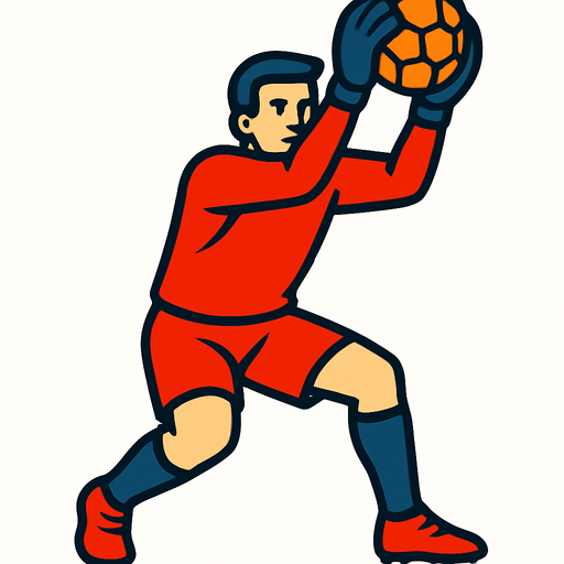 goalkeeper.
In-Game asset.  2d.  High contrast.  No shadows