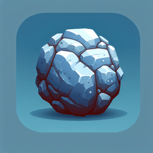 rock.
Single Game Texture. In-Game asset. 2d. Blank background. High contrast. No shadows.