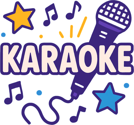 Fond d'écran karaoker.
In-Game asset.  2d.  High contrast.  No shadows