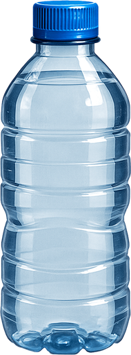 Su şişesi - Gerçekçi - Yazısız.
In-Game asset.  2d.  High contrast.  No shadows