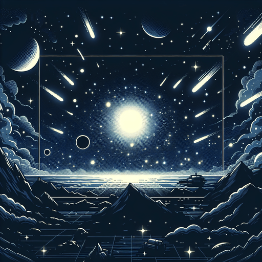 dark space sky shooting game backround.
Single Game Texture. In-Game asset. 2d. Blank background. High contrast. No shadows.