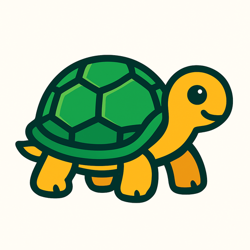 Turtle.
In-Game asset.  2d.  High contrast.  No shadows