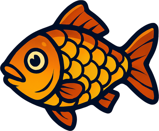 fish.
In-Game asset.  2d.  High contrast.  No shadows