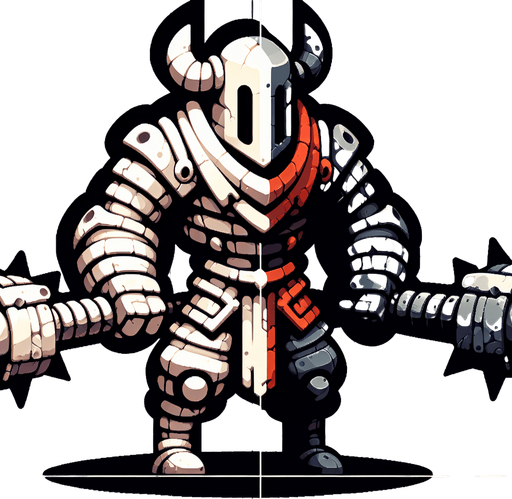 enemy.
Single Game Texture.  In-Game asset.  2d.  Blank background.  High contrast.  No shadows
