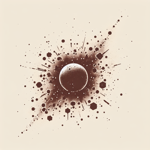a single brown dust particle.
Single Game Texture. In-Game asset. 2d. Blank background. High contrast. No shadows.