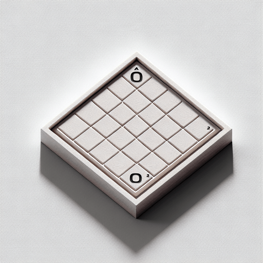 A blank scrabble tile, direct top down view..
Single Game Texture. In-Game asset. 2d. Blank background. High contrast. No shadows.