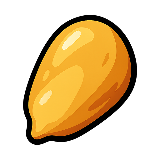 corn seed.
In-Game asset.  2d.  High contrast.  No shadows