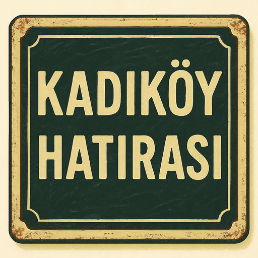 Kara bir yazı tahtası oluştur , bu tahtada "Kadıköy Hatırası " yazsın . retro temada olsun ..
In-Game asset.  2d.  High contrast.  No shadows
