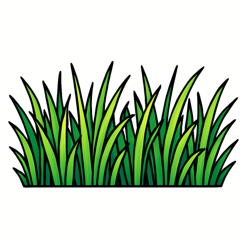 long grass bar.
In-Game asset.  2d.  High contrast.  No shadows
