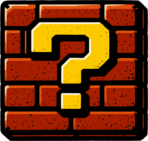 Mario style brick block.
High contrast
