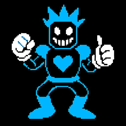 Make me a Deltarune enemy.
In-Game asset.  2d.  High contrast.  No shadows