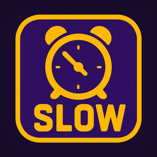 Powerup slow.
In-Game asset.  2d.  High contrast.  No shadows