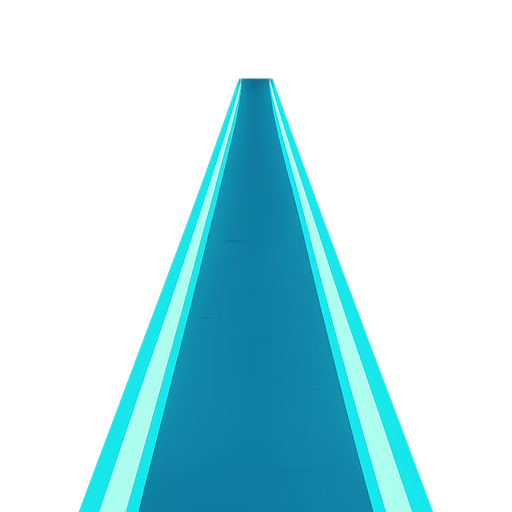 a vertical neon lane with perspective.
In-Game asset.  2d.  High contrast.  No shadows