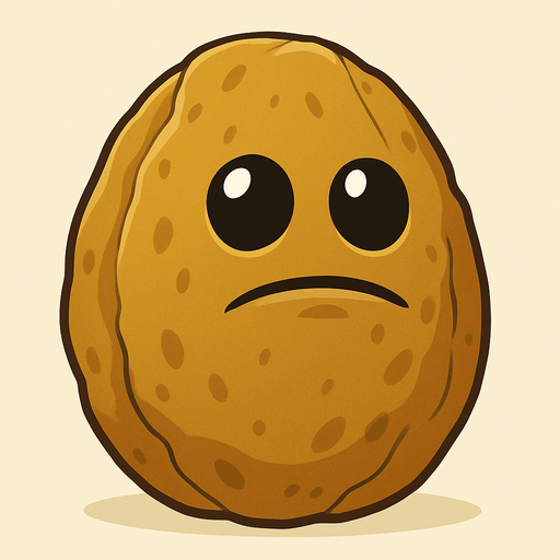 Wallnut del videojuego plantas vs zombies.
In-Game asset.  No shadows