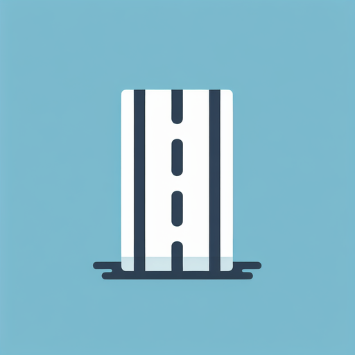 generate image single white dashed road edge marking line. vertical direction. exempted. no background. just simple line nothing else on pic Single Game Texture. In-Game asset. 2d. Blank background. High contrast. No shadows.