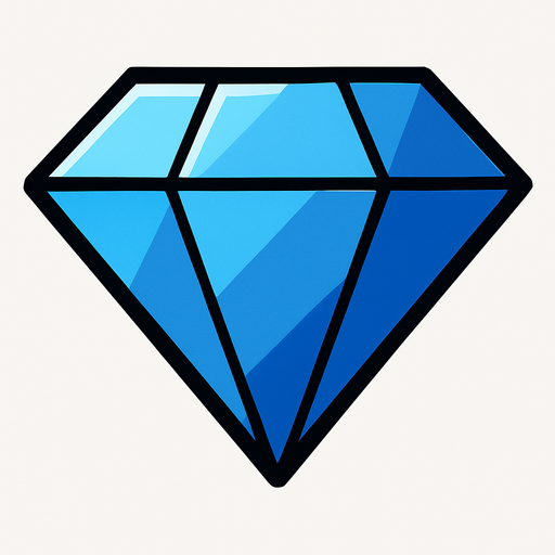 diamond.
In-Game asset.  2d.  High contrast.  No shadows