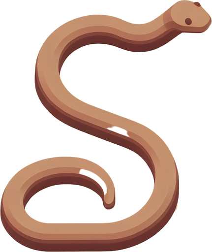 Light Brown moving snake top down view.
Single Game Texture.  In-Game asset.  2d.  Blank background.  High contrast.  No shadows
