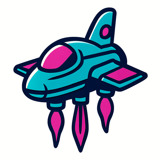 Cosmosship.
In-Game asset.  2d.  High contrast.  No shadows