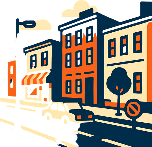 Street.
In-Game asset.  2d.  High contrast.  No shadows