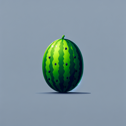 watermelon images.
Single Game Texture.  In-Game asset.  2d.  Blank background.  High contrast.  No shadows
