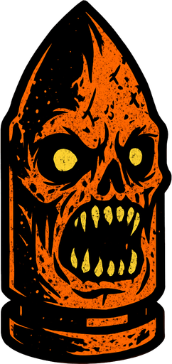 korkuç bir mermi.
In-Game asset.  2d.  High contrast.  No shadows