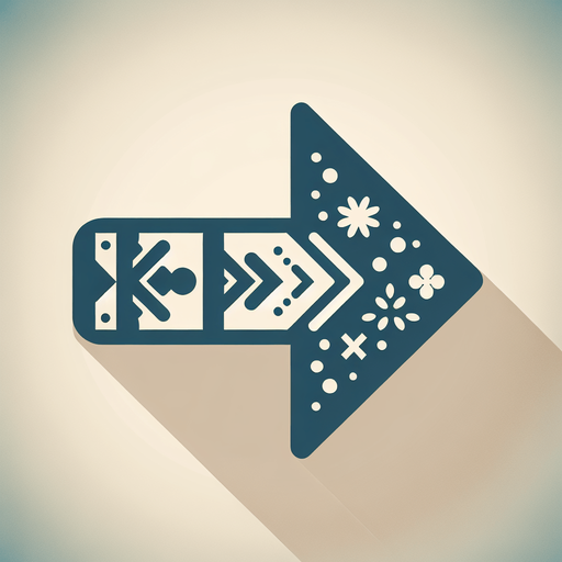 christmas inspired arrow pointing right, 2d flat.
Single Game Texture. In-Game asset. 2d. Blank background. High contrast. No shadows.