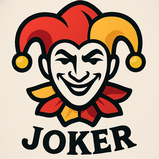 A graphic for the center of a joker card.