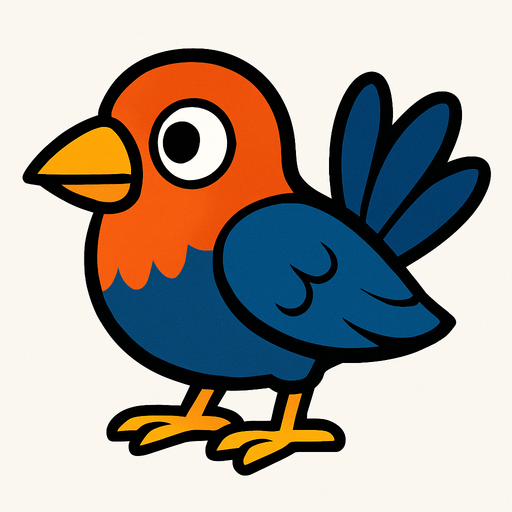 bird.
In-Game asset.  2d.  High contrast.  No shadows