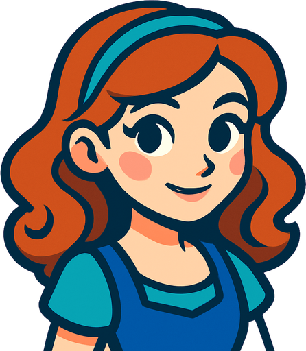 so cute woman.
In-Game asset.  2d.  High contrast.  No shadows