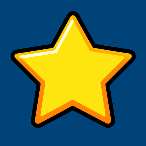 star.
In-Game asset.  2d.  High contrast.  No shadows