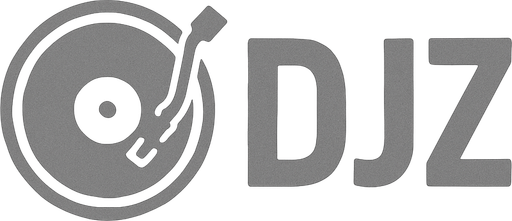 simple grey colored DJZ logo