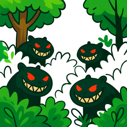 Ponles sonrisas malvadas a los capibaras, recuerda que los ojos son rojos y usa lineas mas gruesas.