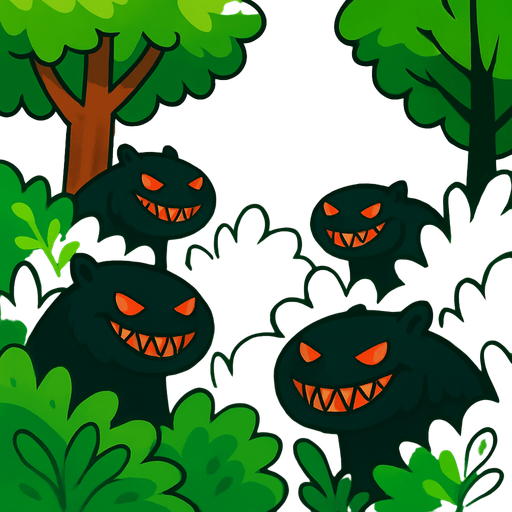 Ponles sonrisas malvadas a los capibaras, recuerda que los ojos son rojos y usa lineas mas gruesas.