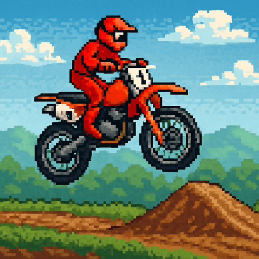 16 bit image of motor cross.
In-Game asset.  2d