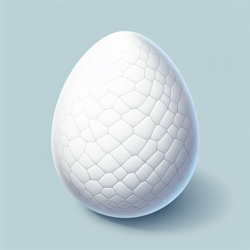 white plain sea turtle egg.
Single Game Texture.  In-Game asset.  2d.  Blank background.  High contrast.  No shadows