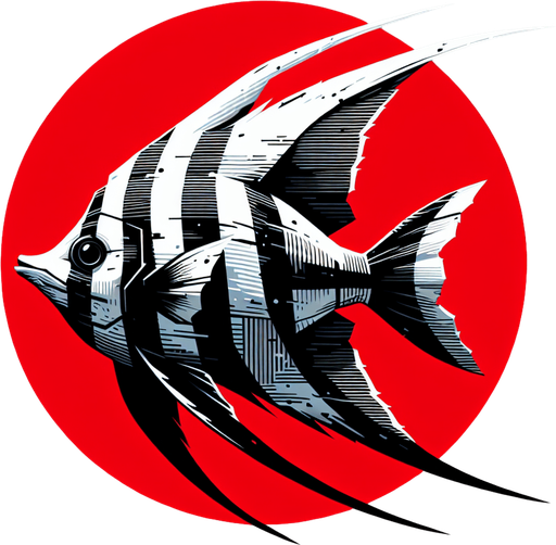 A realistic bannerfish.
Single Game Texture. In-Game asset. 2d. Blank background. High contrast. No shadows.