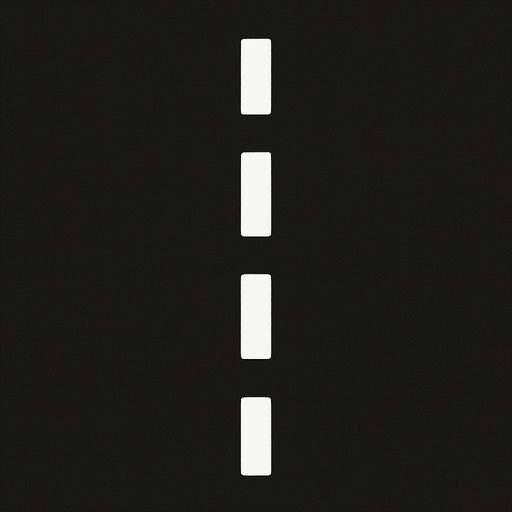 Can yo draw the white road line.
In-Game asset.  2d.  High contrast.  No shadows