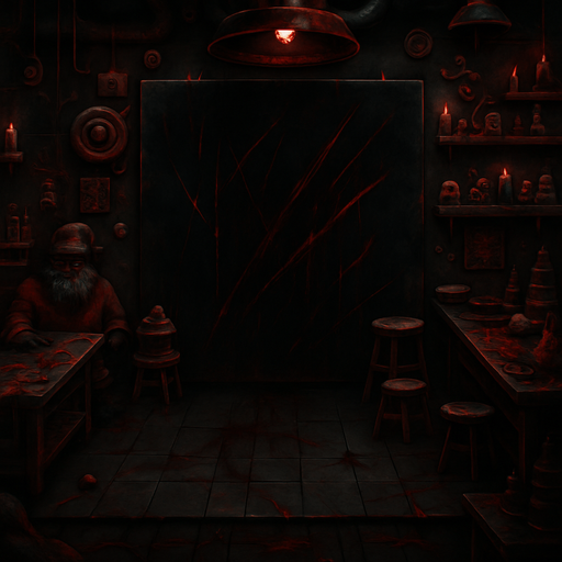 Bunun aynısı olsun yanlızca stili korku temalı olsun iç kısımdaki beyaz kısmı siyah ve kırmızı çizikler ve kesikler ekle