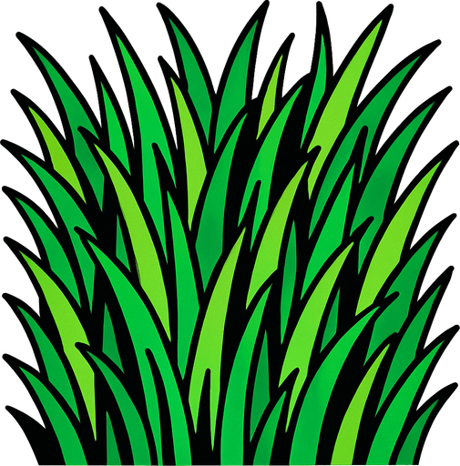 Make a image that were a crop on grass.
2d.  High contrast.  No shadows