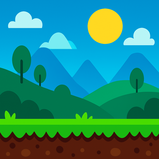 modern mobile game background.
In-Game asset.  2d.  High contrast.  No shadows