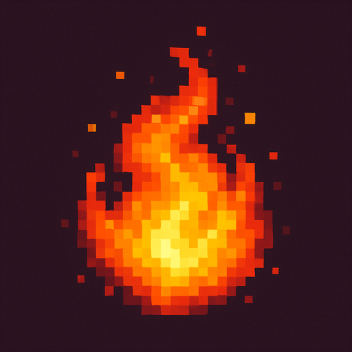 Fire ball pixel