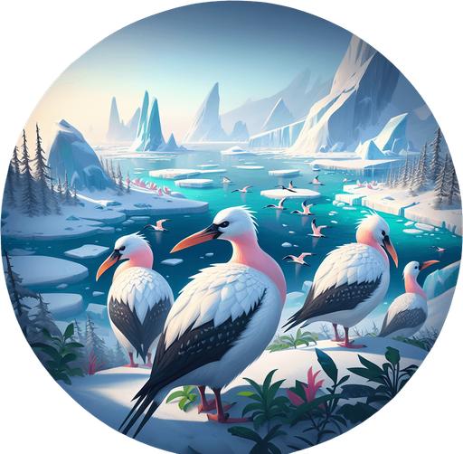 Pingos in the Arctic.
Single Game Texture. In-Game asset. 2d. Blank background. High contrast. No shadows.