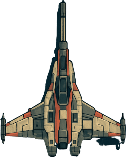 sniper spaceship top view