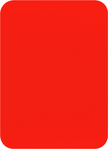 red card.
In-Game asset.  2d.  High contrast.  No shadows
