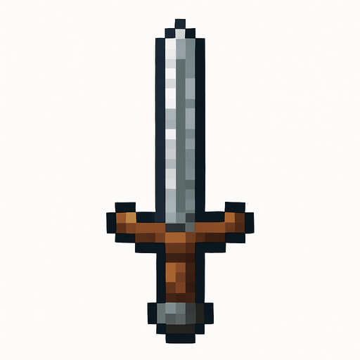 ironSword.
In-Game asset.  High contrast.  No shadows