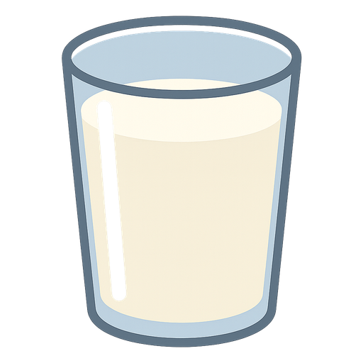 milk in the glass. No background. Transparent background. Blank background. No shadows. 2d. In-Game asset. flat