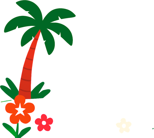 Fond d'écran été.
In-Game asset.  2d.  High contrast.  No shadows