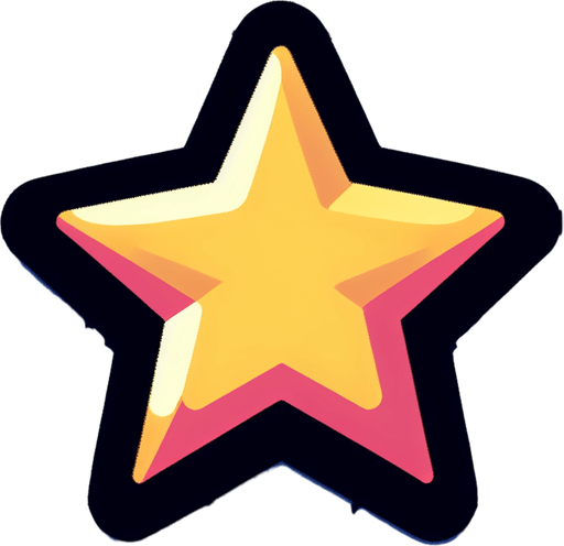 звездочка постэльные цвета.
Single Game Texture.  In-Game asset.  2d.  Blank background.  High contrast.  No shadows